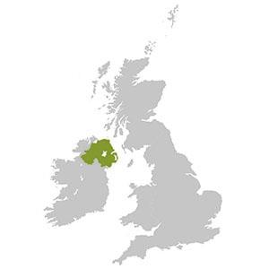 Map of Northern Ireland